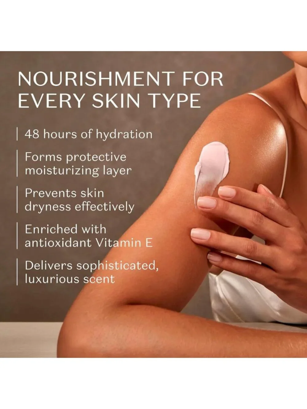Satin Body Cream with Intense Hydration & Sophisticated Floral Scent, 8.8 oz